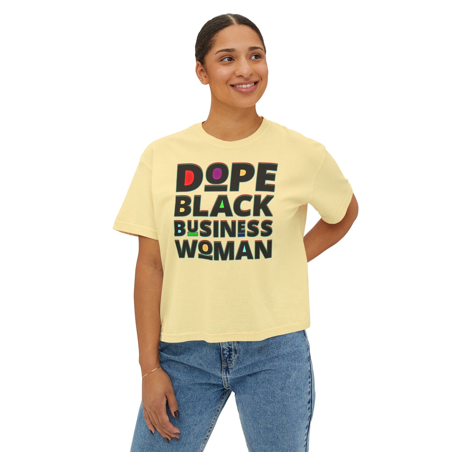 Dope Black Business Owner Women's Boxy Tee