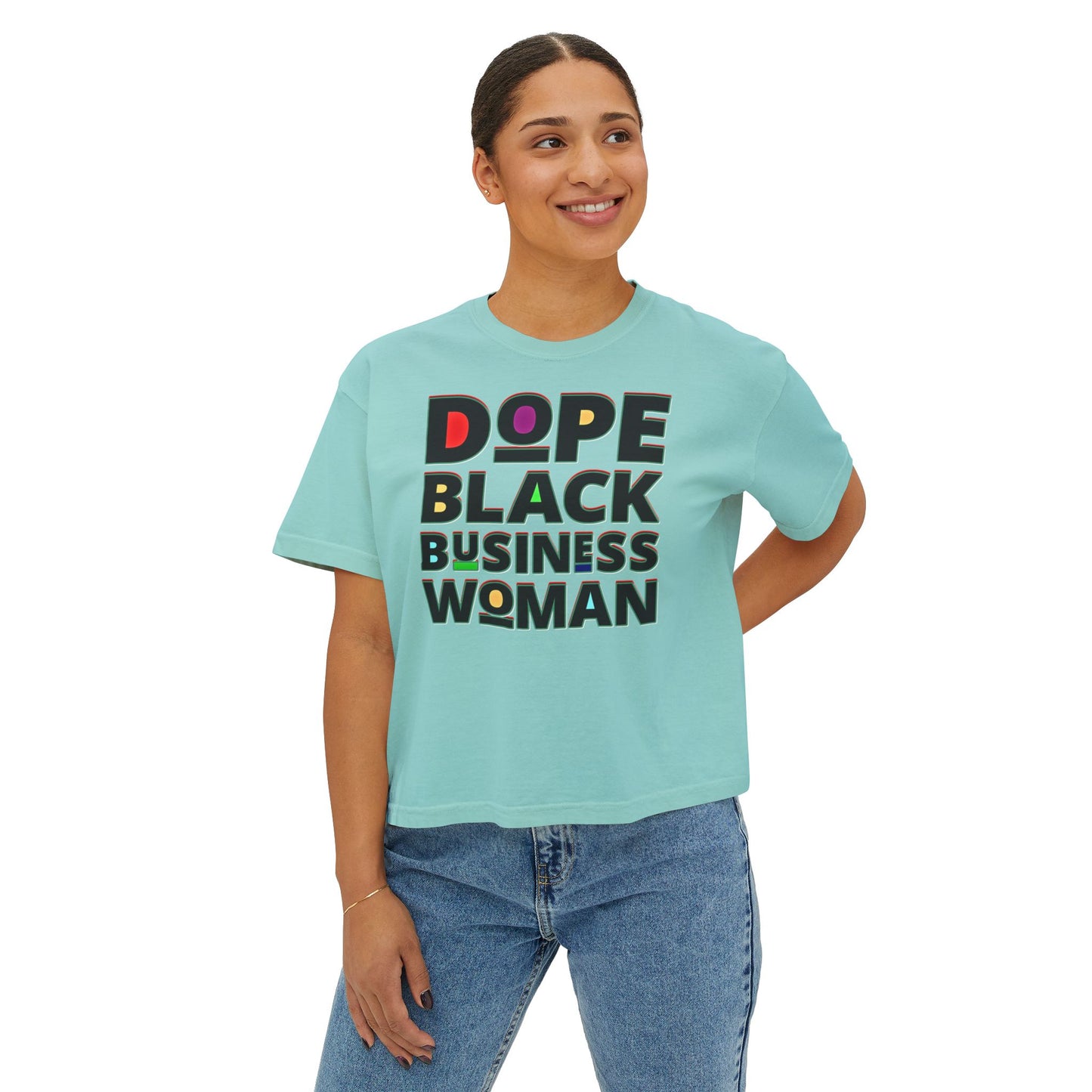 Dope Black Business Owner Women's Boxy Tee