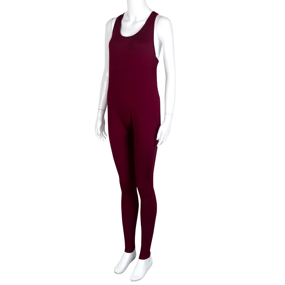 Women Casual Sleeveless Bodycon Romper Sexy Backless Scrunch Sporty Jumpsuit Club Bodysuit Long Pants Rd L Woman Clothing