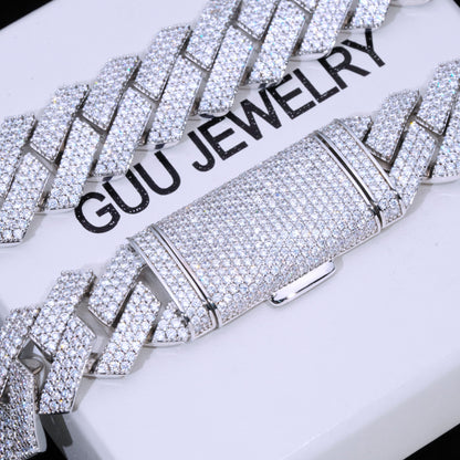 20Mm Extended Clasp Prong Cuban Chain