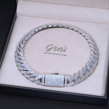20Mm Extended Clasp Prong Cuban Chain